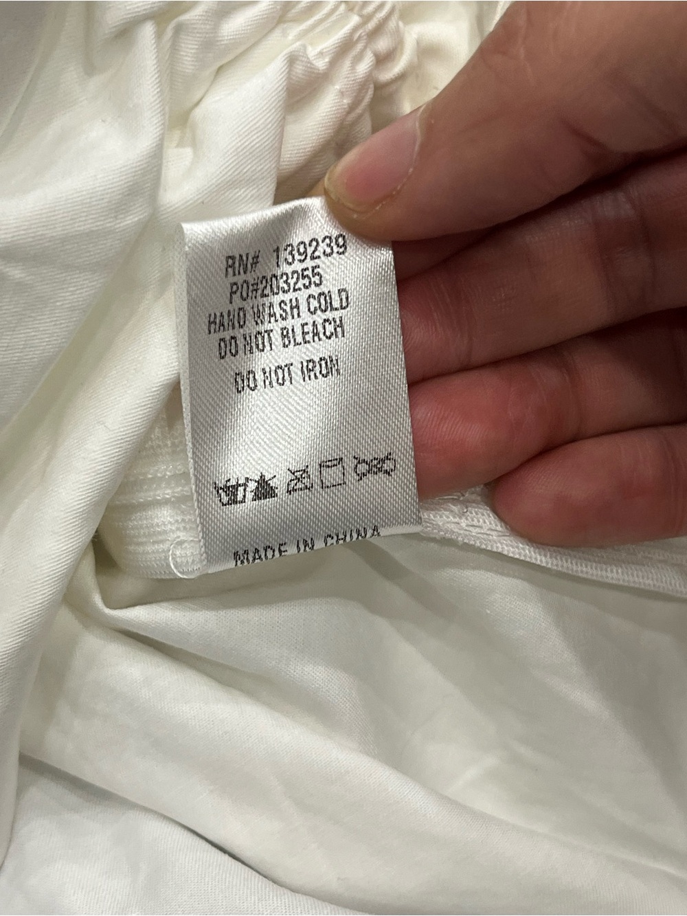 NWT DO+BE | ruffle ruched front top in off white M - Picture 6 of 8